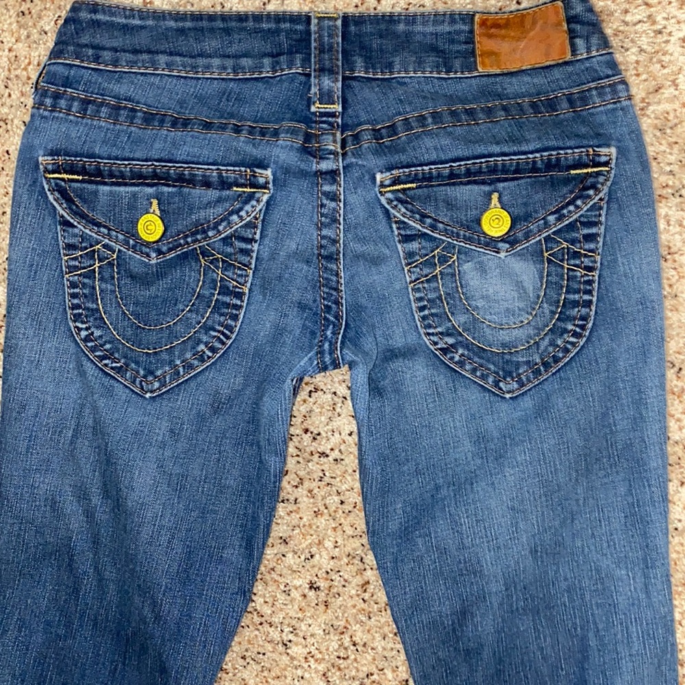 Tru Religion sz28 bell bottom denim jeans
